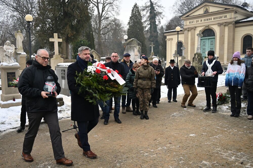 163. rocznica wybuchu powstania styczniowego. Uroczystość w Krakowie. Fot. Janusz Ślęzak (IPN)