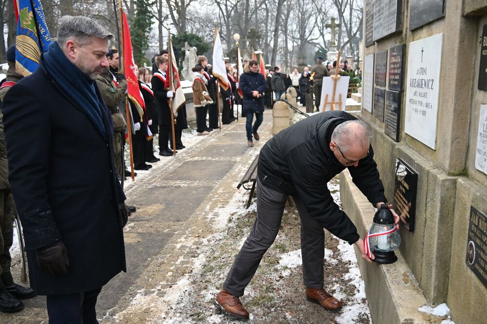 163. rocznica wybuchu powstania styczniowego. Uroczystość w Krakowie. Fot. Janusz Ślęzak (IPN)