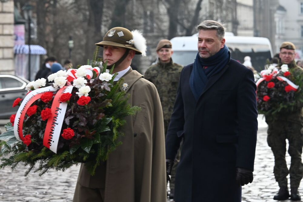 86. rocznica pierwszej deportacji Polaków w głąb ZSRS. Uroczystości w Krakowie. Fot. Janusz Ślęzak (IPN)