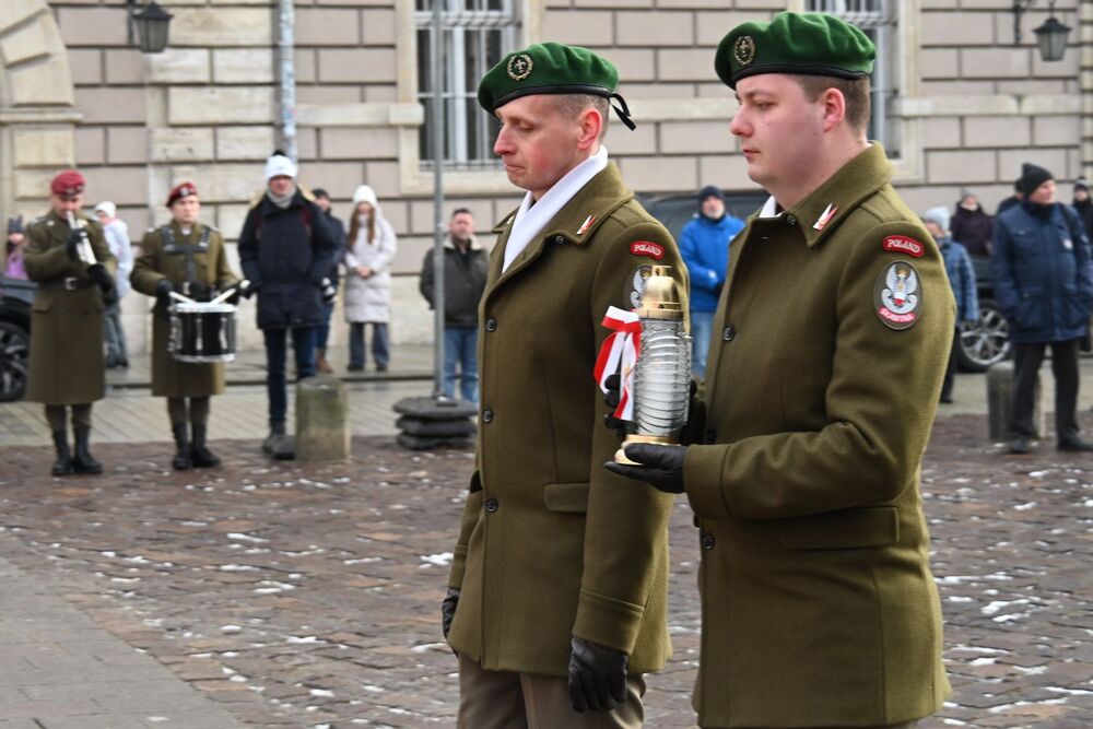 86. rocznica pierwszej deportacji Polaków w głąb ZSRS. Uroczystości w Krakowie. Fot. Janusz Ślęzak (IPN)