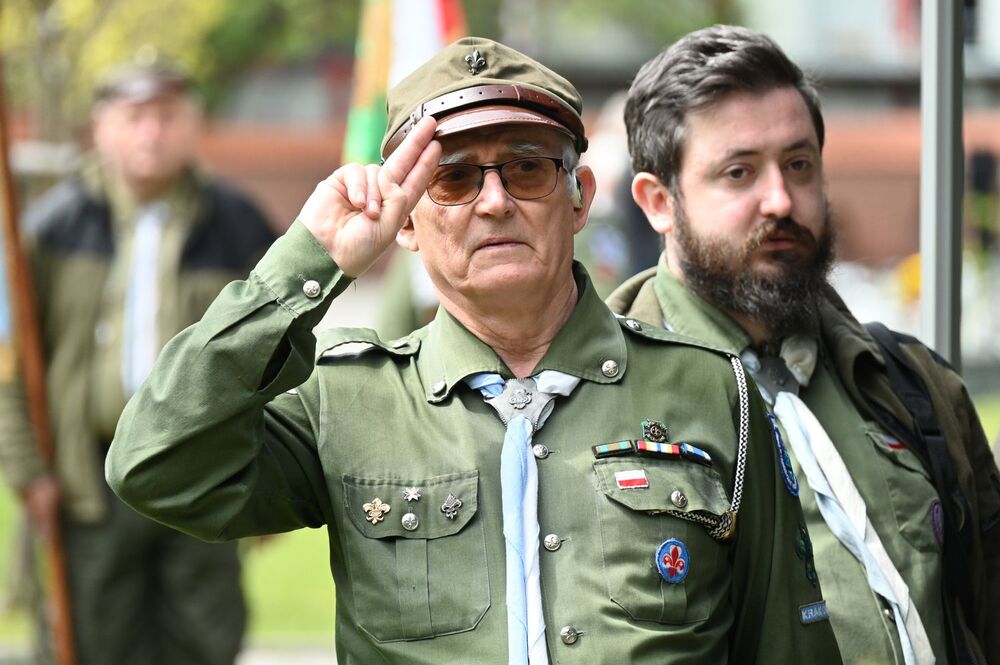 Uroczystości pogrzebowe Władysława Tarkowskiego. Fot. Janusz Ślęzak (IPN)