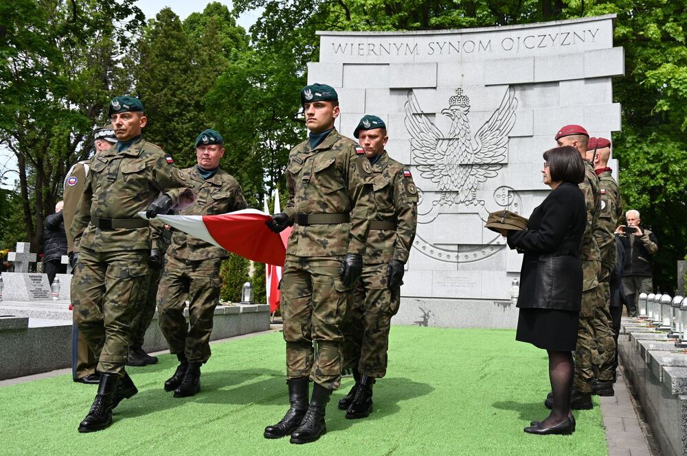 Uroczystości pogrzebowe Władysława Tarkowskiego. Fot. Janusz Ślęzak (IPN)