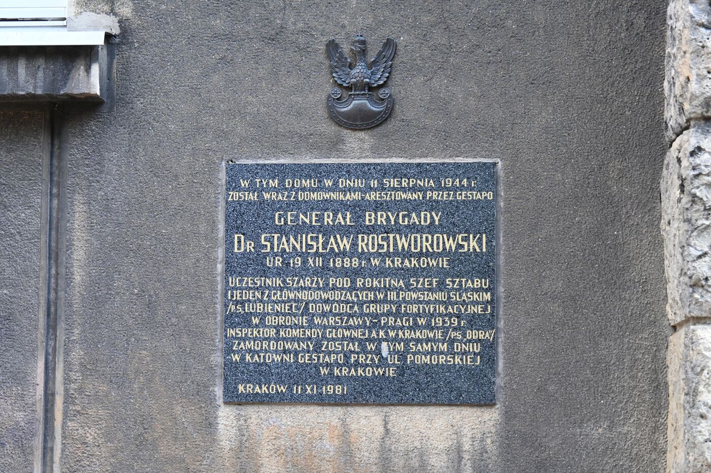 Kraków. 82. rocznica śmierci gen. Stanisława Rostworowskiego oraz Jadwigi i Zygmunta Karłowskich. Fot. Janusz Ślęzak (IPN)