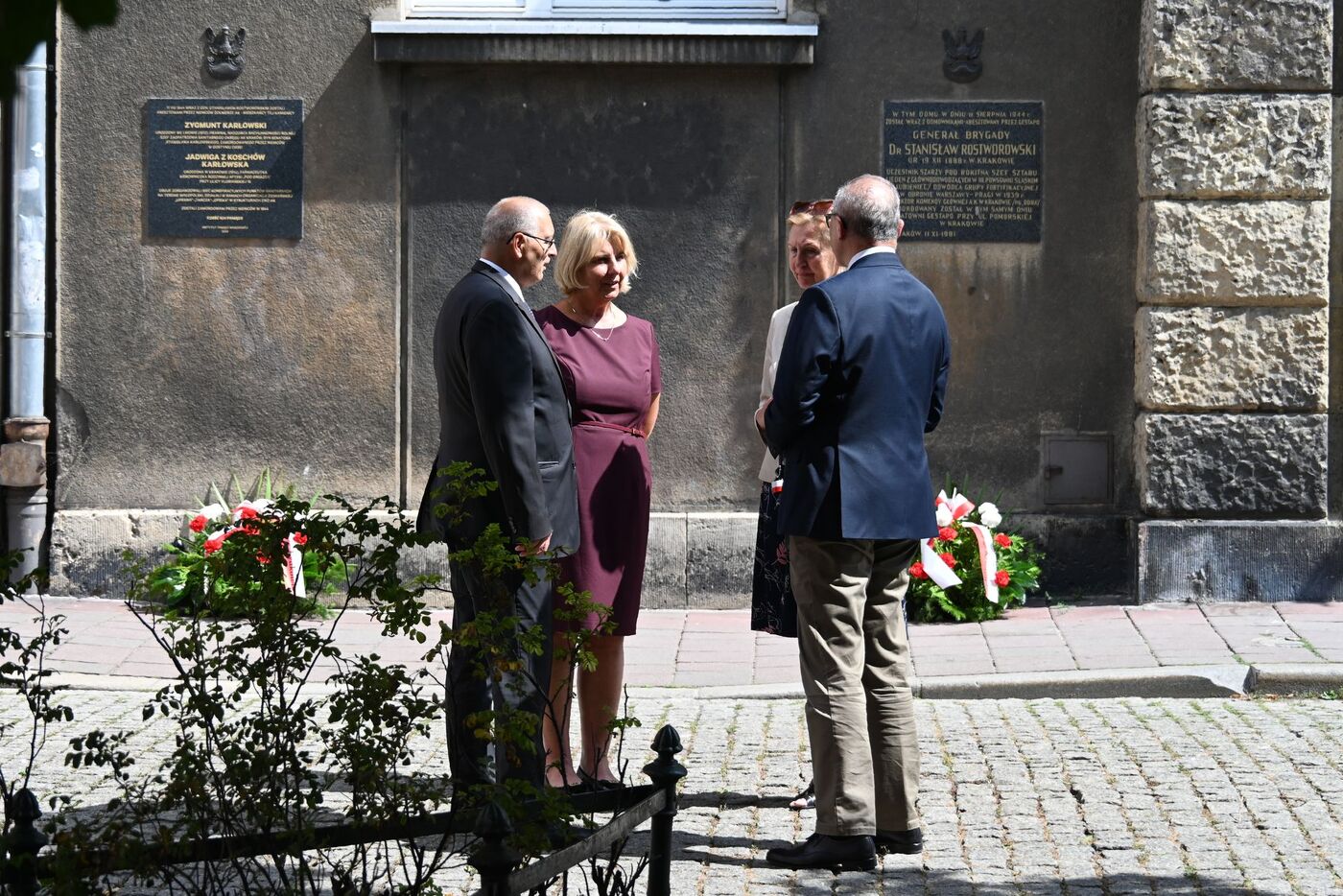 Kraków. 82. rocznica śmierci gen. Stanisława Rostworowskiego oraz Jadwigi i Zygmunta Karłowskich. Fot. Janusz Ślęzak (IPN)