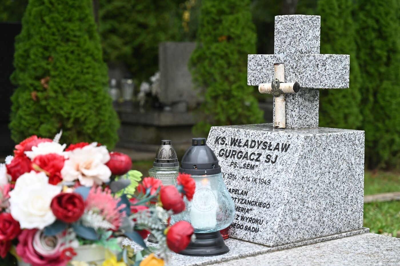 77. rocznica śmierci ks. Władysława Gurgacza oraz Stanisława Szajny i Stefana Balickiego. Fot. Janusz Ślęzak (IPN)