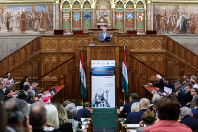 Konferencja „Papież zza żelaznej kurtyny” w Budapeszcie, 12 października 2018. Fot. Sławek Kasper (IPN)