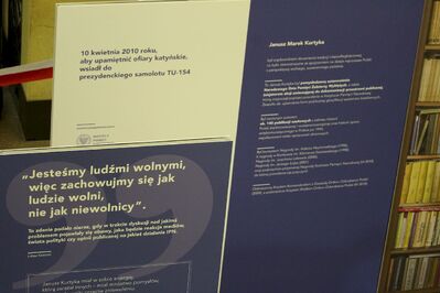 Wernisaż wystawy „Otwórzmy drzwi do wolności. Janusz Kurtyka 1960–2010” – Kraków, 9 listopada 2018