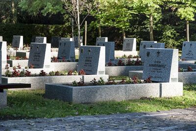 Cmentarz Rakowicki. Odnowione groby żołnierzy