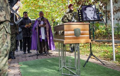 Uroczystości pogrzebowe Władysława Nowaka „Groźnego”, partyzanta powojennego podziemia niepodległościowego – Kraków, 28 października 2019
