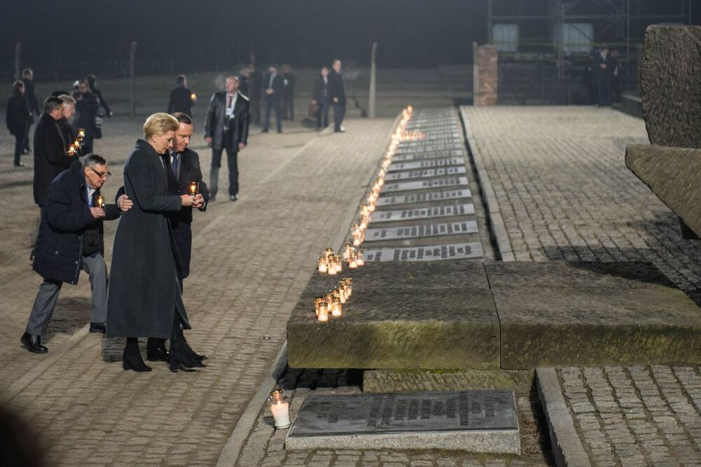 75. rocznica wyzwolenia niemieckiego nazistowskiego obozu Auschwitz-Birkenau, 27 stycznia 2020. Fot. Agnieszka Masłowska (IPN)