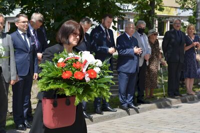 4 lipca 2020. Uroczystość upamiętniająca ofiary pogromu Żydów w Kielcach. Fot. Katarzyna Pronobis (IPN)