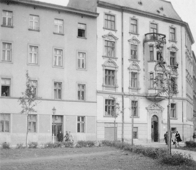 Powiśle około 1943 r. Miejsce, gdzie stała łączniczka „Kama”. Fot. Muzeum Krakowa