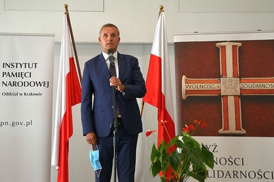 24.08.2020, Kraków. Uroczystość wręczenia Krzyży Wolności i Solidarności. Fot. Janusz Ślęzak (IPN)