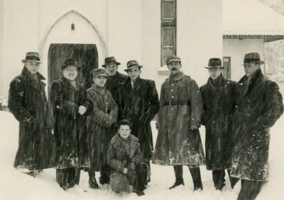 Polscy żołnierze internowani w Rumunii (Targu Jiu, XII 1939). Fot. ze zbiorów R. Dyrcza