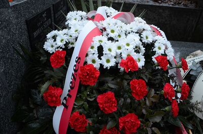 23.12.2020 w Tarnowie-Mościcach pochowano Władysławę Piątkowską-Szmid. Fot. Janusz Ślęzak (IPN)
