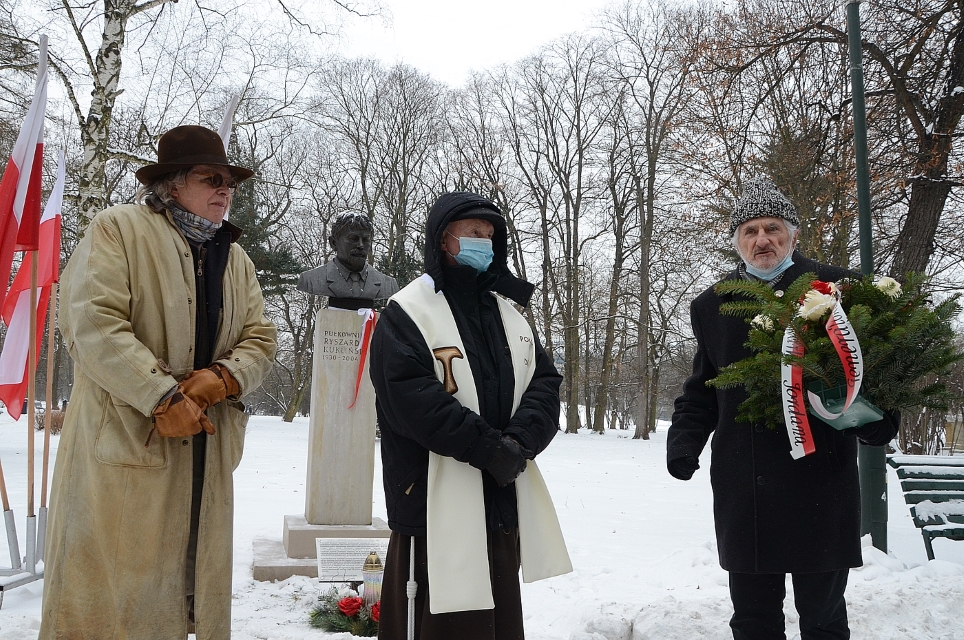11.02.2021 w Krakowie uczczono gen. Kuklińskiego w 17. rocznicę jego śmierci. Fot. Janusz Ślęzak (IPN)