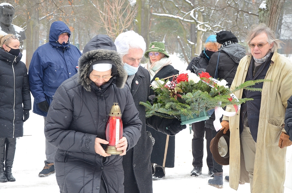 11.02.2021 w Krakowie uczczono gen. Kuklińskiego w 17. rocznicę jego śmierci. Fot. Janusz Ślęzak (IPN)
