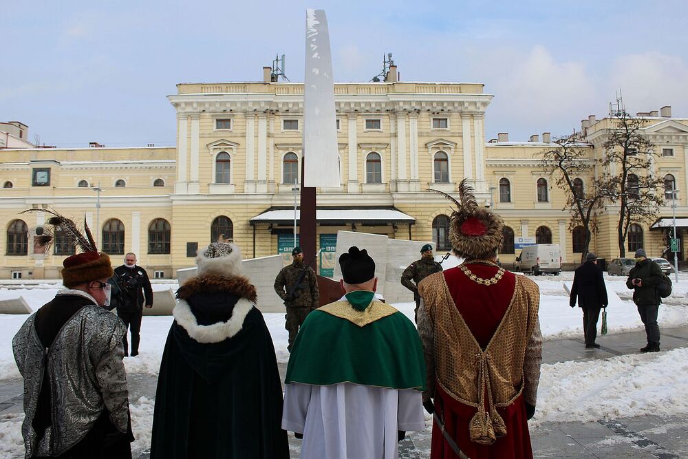 11.02.2021 w Krakowie uczczono gen. Kuklińskiego w 17. rocznicę jego śmierci. Fot. Janusz Ślęzak (IPN)