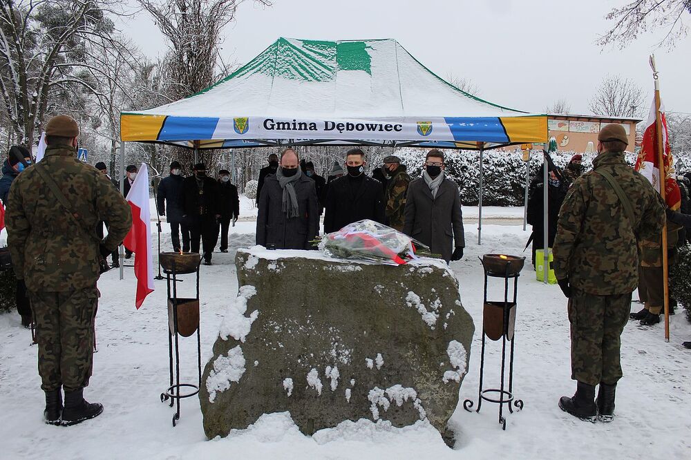 13.02.2021. 80. rocznica pierwszego zrzutu cichociemnych w Dębowcu. Fot. Janusz Ślęzak (IPN)