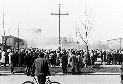 27 kwietnia 1960 r. Obrona Krzyża Nowohuckiego