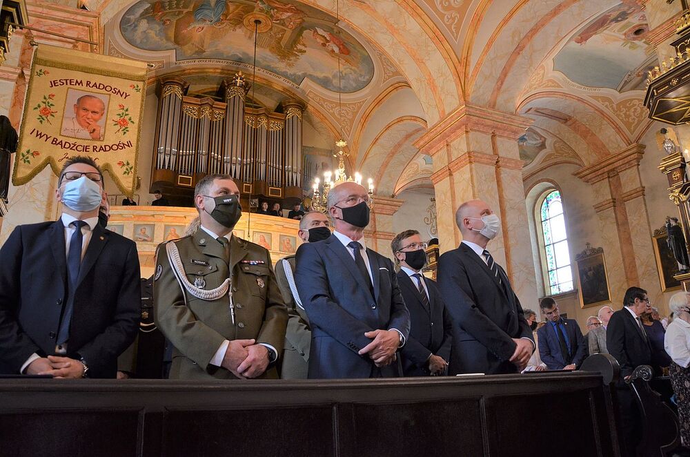 23.07.2021. Uroczystości pogrzebowe kpt. Wojciecha Stypuły „Bartka” w Wadowicach. Fot. Janusz Ślęzak (IPN)