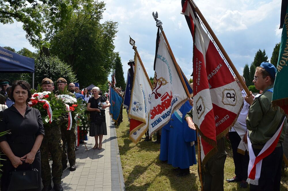 23.07.2021. Uroczystości pogrzebowe kpt. Wojciecha Stypuły „Bartka” w Wadowicach. Fot. Janusz Ślęzak (IPN)