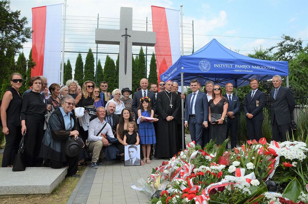 23.07.2021. Uroczystości pogrzebowe kpt. Wojciecha Stypuły „Bartka” w Wadowicach. Fot. Janusz Ślęzak (IPN)