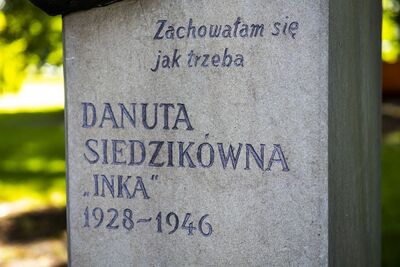 W Krakowie uczczono 75. rocznicę śmierci Danuty Siedzikówny „Inki”. Fot. Agnieszka Masłowska (IPN)