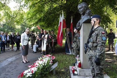 W Krakowie uczczono 75. rocznicę śmierci Danuty Siedzikówny „Inki”. Fot. Agnieszka Masłowska (IPN)