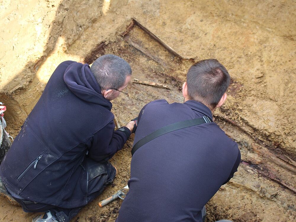 Prace poszukiwawcze w Nowym Targu. Fot. IPN