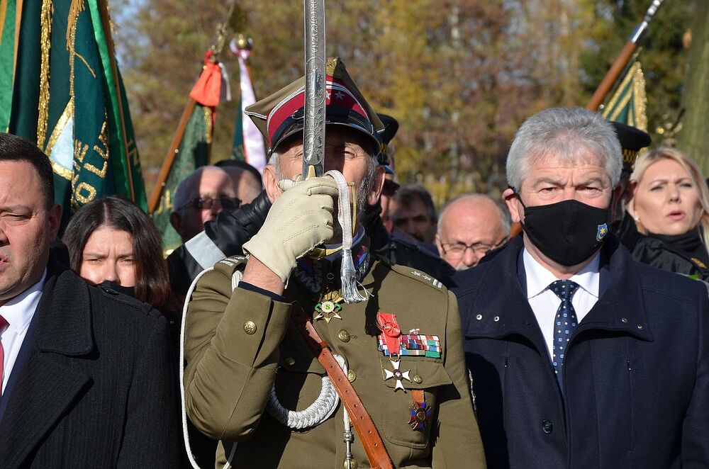 Przedstawiciele IPN na Zaduszkach Witosowych w Wierzchosławicach. Fot. Janusz Ślęzak (IPN)