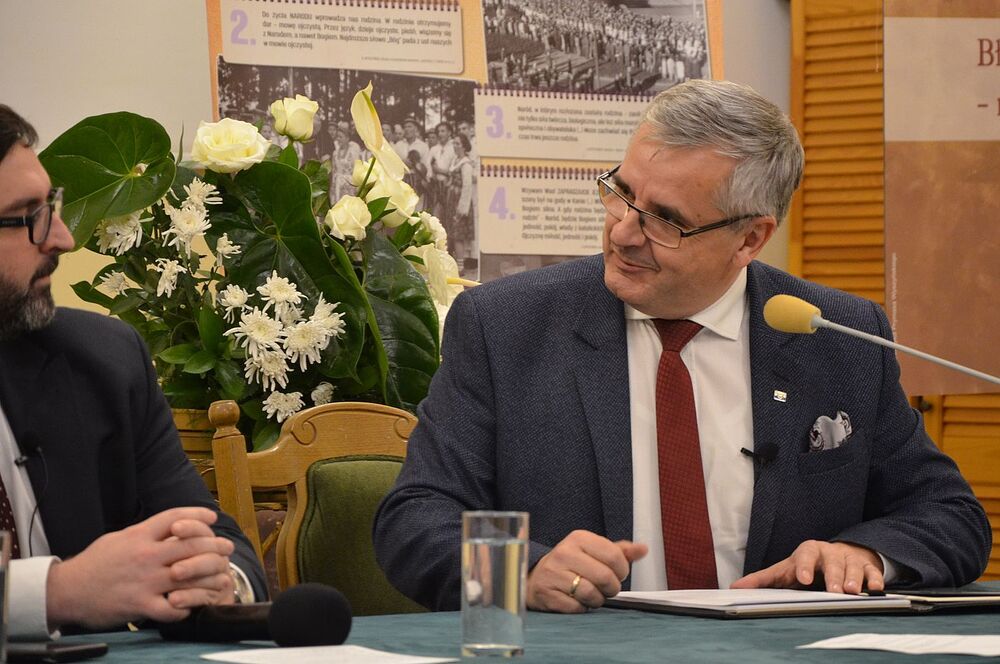 Spotkanie dyskusyjne na Skałce w Krakowie. Fot. Janusz Ślęzak (IPN)