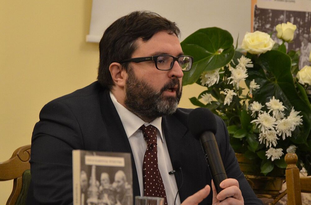 Spotkanie dyskusyjne na Skałce w Krakowie. Fot. Janusz Ślęzak (IPN)