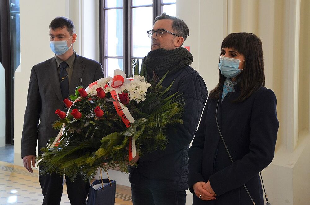 W Krakowie uczczono profesorów i studentów tajnego nauczania na UJ. Fot. Janusz Ślęzak (IPN)
