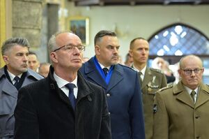 Kraków. Uroczystości pogrzebowe trzech Żołnierzy Wyklętych. Fot. Janusz Ślęzak (IPN)