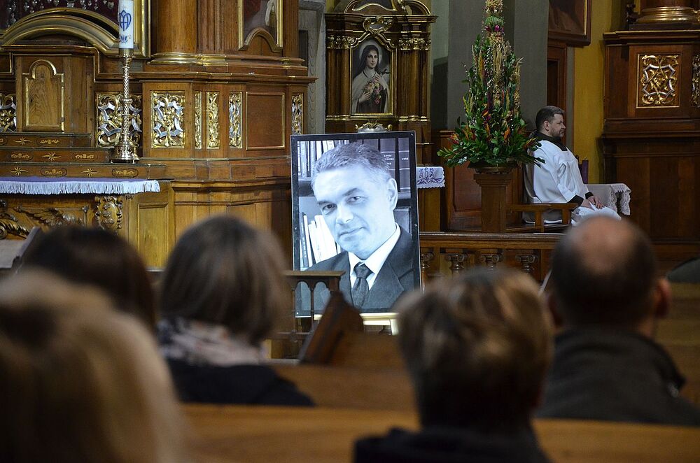 Msza święta za duszę śp. Janusza Kurtyki. Fot. Janusz Ślęzak (IPN)