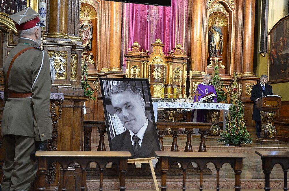 Msza święta za duszę śp. Janusza Kurtyki. Fot. Janusz Ślęzak (IPN)
