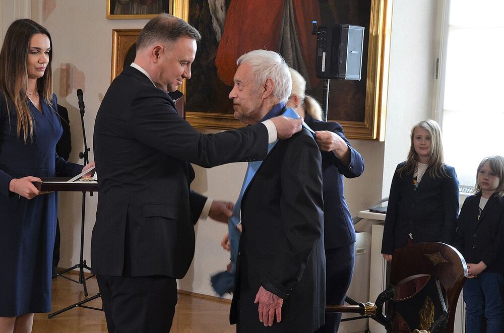 Order Orła Białego dla Adama Macedońskiego. Fot. Janusz Ślęzak (IPN)