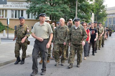 LVII Marsz Szlakiem Pierwszej Kompanii Kadrowej. Uroczystości w Krakowie. Fot. Janusz Ślęzak (IPN)