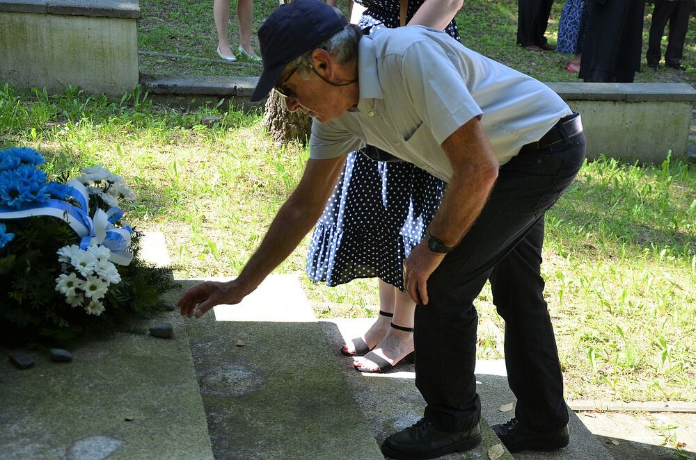 W Wieliczce uczczono pamięć Żydów – ofiar niemieckiej Akcji Reinhardt. Fot. Janusz Ślęzak (IPN)