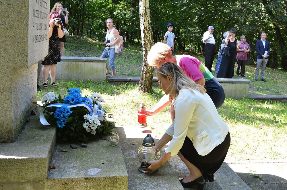 W Wieliczce uczczono pamięć Żydów – ofiar niemieckiej Akcji Reinhardt. Fot. Janusz Ślęzak (IPN)