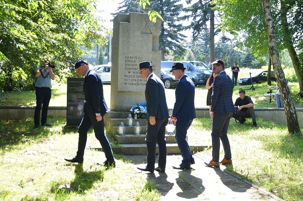 W Wieliczce uczczono pamięć Żydów – ofiar niemieckiej Akcji Reinhardt. Fot. Janusz Ślęzak (IPN)