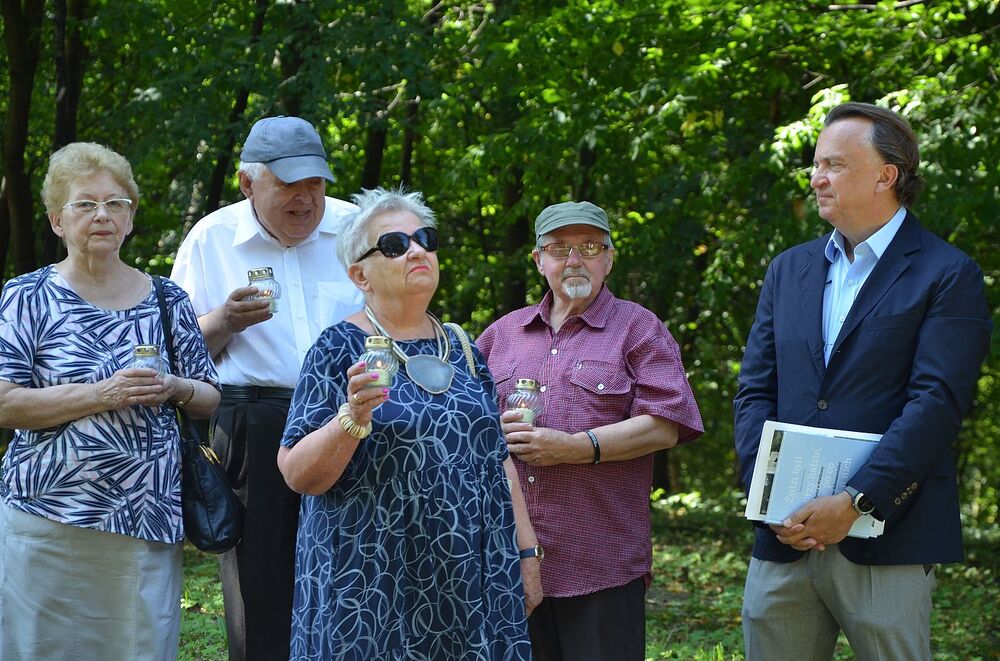W Wieliczce uczczono pamięć Żydów – ofiar niemieckiej Akcji Reinhardt. Fot. Janusz Ślęzak (IPN)