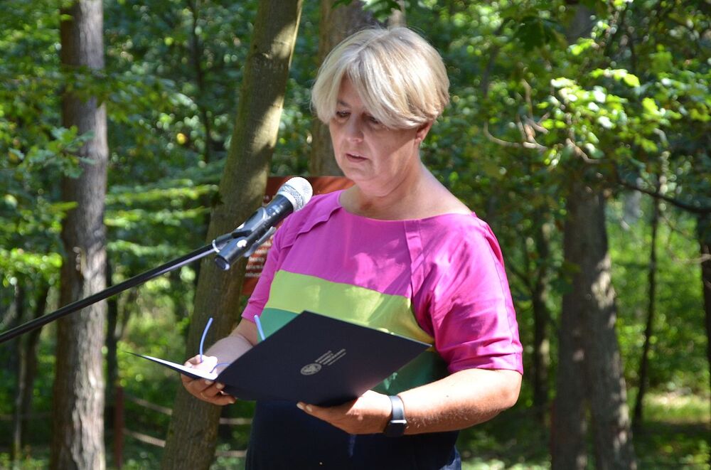 W Niepołomicach uczczono pamięć Żydów – ofiar niemieckiej Akcji Reinhardt. Fot. Janusz Ślęzak (IPN)