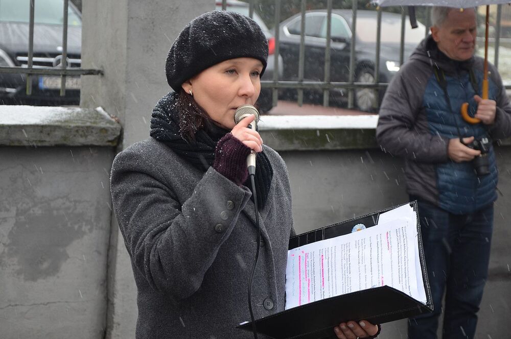 W Brzeszczach uczczono pamięć ofiar marszu śmierci z KL Auschwitz. Fot. Janusz Ślęzak (IPN)