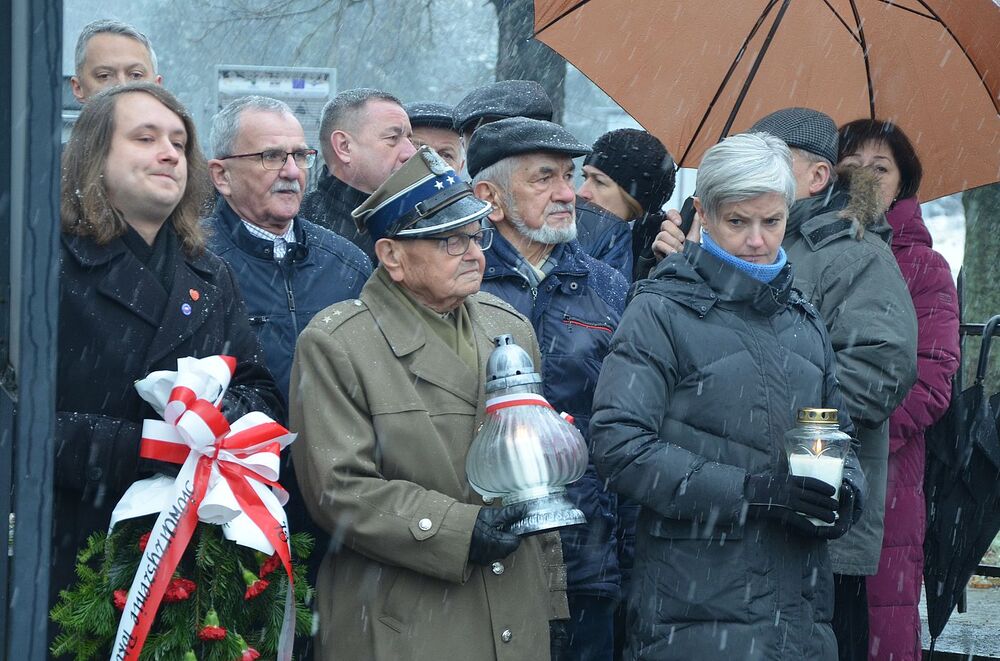 W Brzeszczach uczczono pamięć ofiar marszu śmierci z KL Auschwitz. Fot. Janusz Ślęzak (IPN)