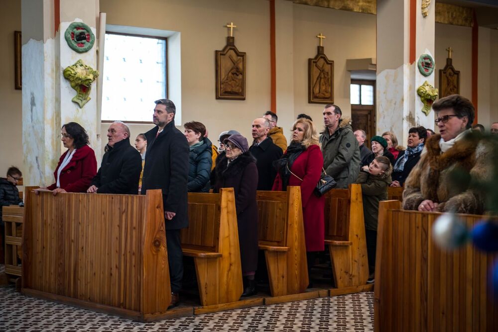 Nabożeństwo w intencji ks. Lelity, skazanego w procesie kurii krakowskiej. Fot. Agnieszka Masłowska (IPN)