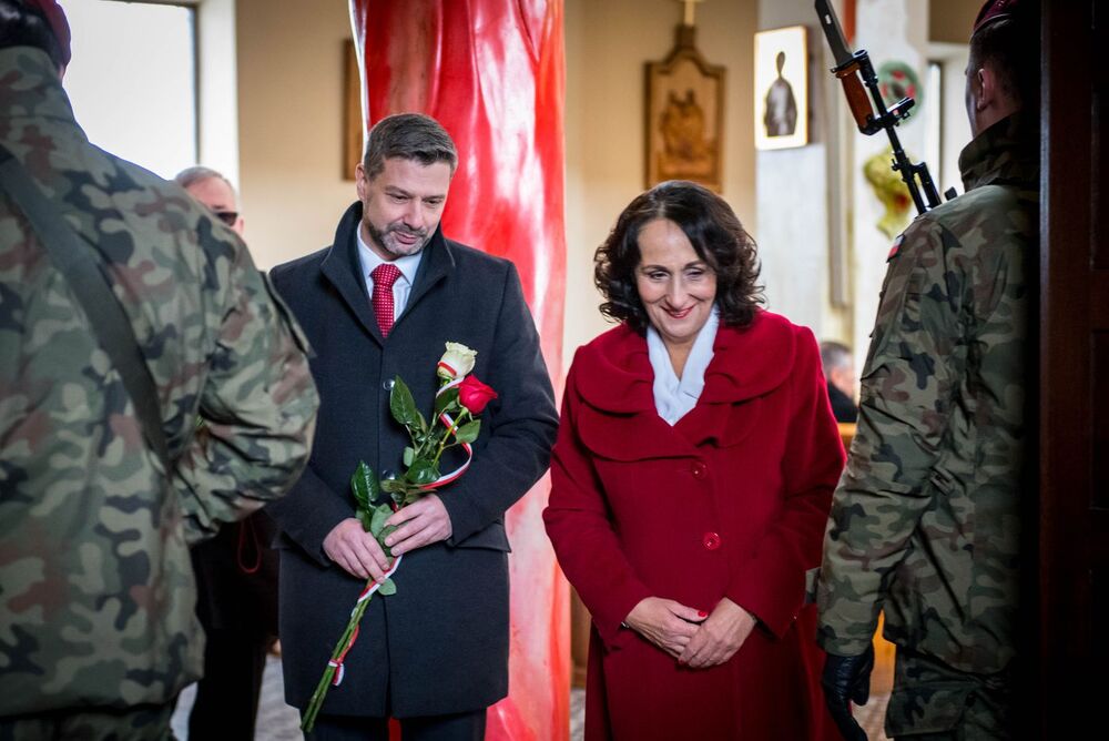 Nabożeństwo w intencji ks. Lelity, skazanego w procesie kurii krakowskiej. Fot. Agnieszka Masłowska (IPN)