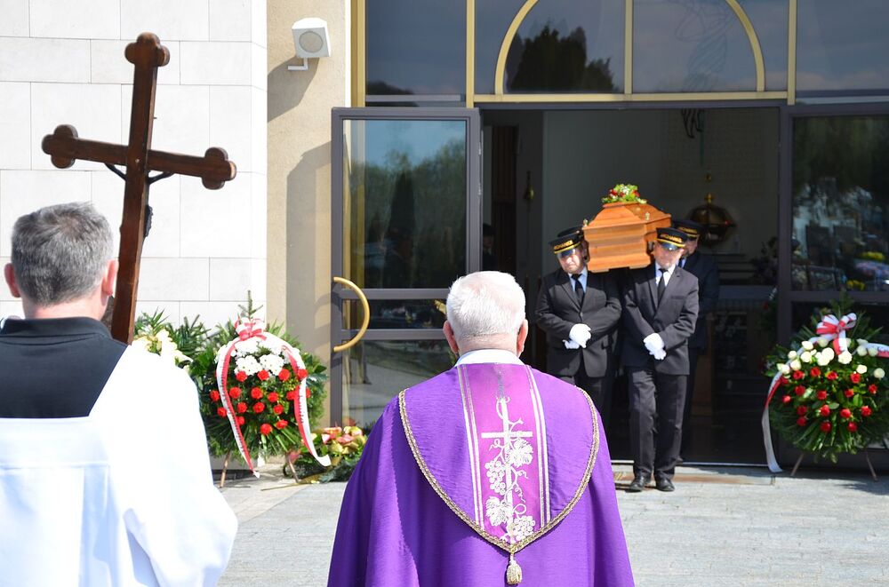 Uroczystości pogrzebowe mjr Alicji Samborskiej. Fot. Janusz Ślęzak (IPN)