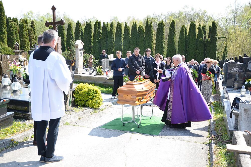 Uroczystości pogrzebowe mjr Alicji Samborskiej. Fot. Janusz Ślęzak (IPN)